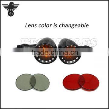 Casting Aluminum Heavy Duty Black Turn Signal for Harley Motorcycle photo-3