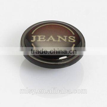 Fashion Man Clothing Zamak Button Silver Jeans Button Name Clothes Button photo-2