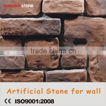 Light weight ledge stepped decorative acrylic solid surface artificial wall stone