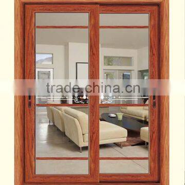 Living room aluminium double doors