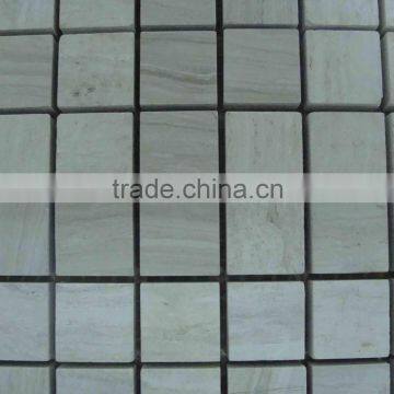 white wooden bathroom marble mosaic tile