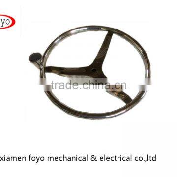 Stainless Steel Steering Wheel With Finger Grips