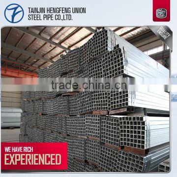 professional pre galvanized square steel tube