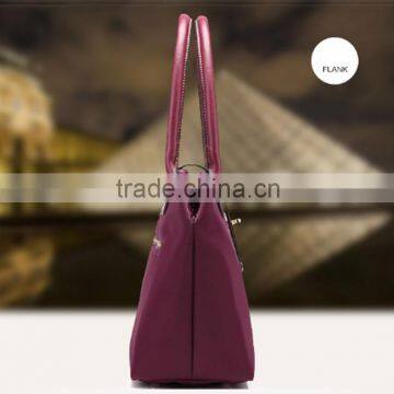 2015 New Design Long Strap Canvas Pure Color Handbag Women Tote Bag Dark Red Shoulder Bags photo-3