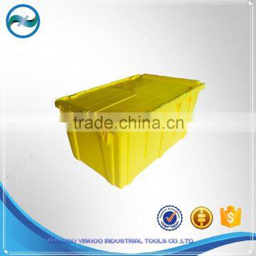 plastic popular best quality yellow box crate