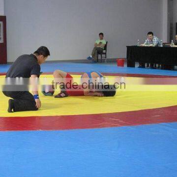 High grade Special Leather compressed sponge wrestling mats