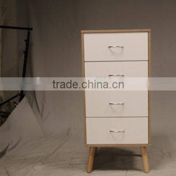 Wooden particle board new design cabinet with 4 drawers