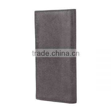 Factory Hot Sell European Trendy Designer Gray Genuine Leather Men's Wallet photo-4