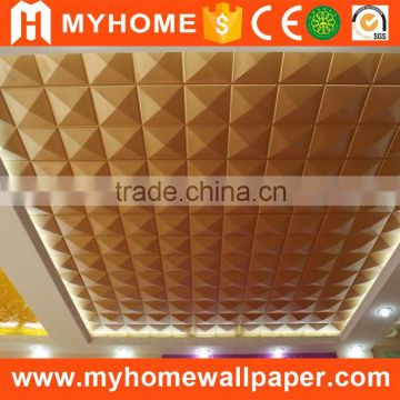 Restaurant interior decoration new materials PVC wall covering panels for sale