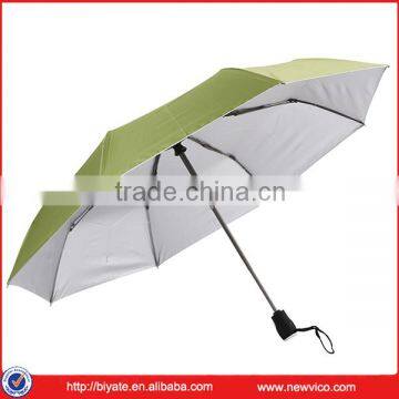 Factory Price UV Coated Polyester Manual Open 3 Section Umbrella