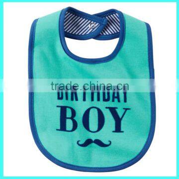 Low price waterproof baby bibs with snaps water resistant baby bib