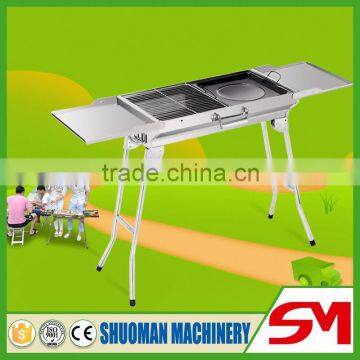 Stainless steel folding type chicken barbecue machine