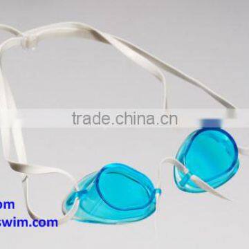 Anti-fog silicone free swimming goggle with high quality mirrored swim goggle