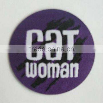 Fashion purple woven label for clothing