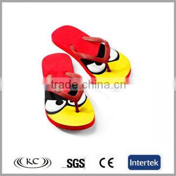 trendy austrilia plain beachwear kids soft flip flops red