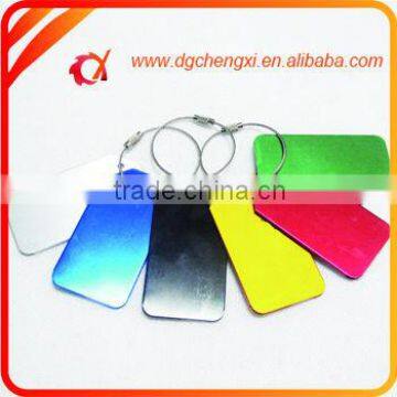 Bulk Fashon Colourful Travel Accessories Aluminum Luggage Bag Tags