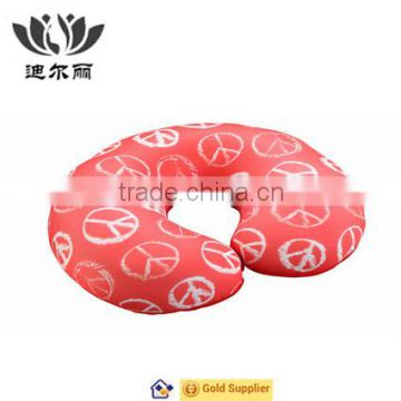 Printed neck pillow micro beads