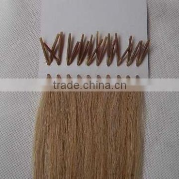 pre-boded human hair extension/nail hair extension/nail-tip human hair /stick hair/keratin human hair extension