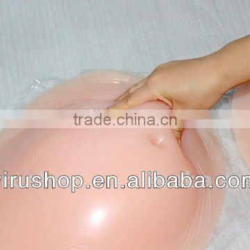 Hot saling!!! silicone belly for false pregnancy women with belt,whole sale 3000g