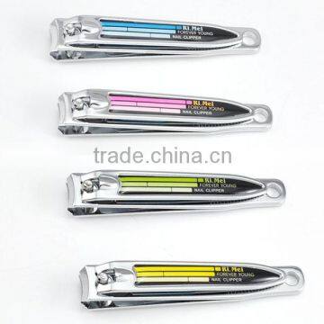 2016 New nail clipper with colorful sticker long handle