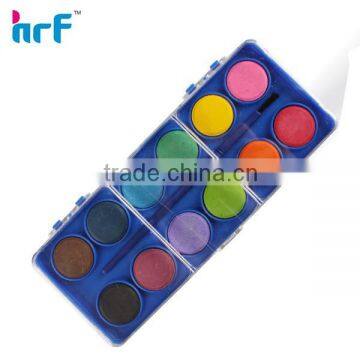 12 Pcs Round Water color Paint with a Brush