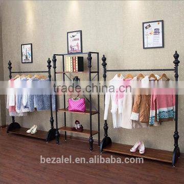 Free Standing Metal Cloth Display Racks and Stands for Garment Shop