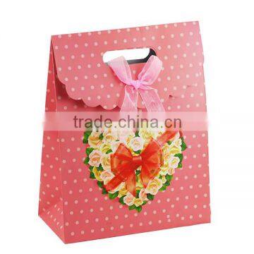 High quality full color printed luxury paper bag for gift