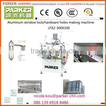 aluminum profile copy milling machine, copy router and 3-spindle drill milling machine