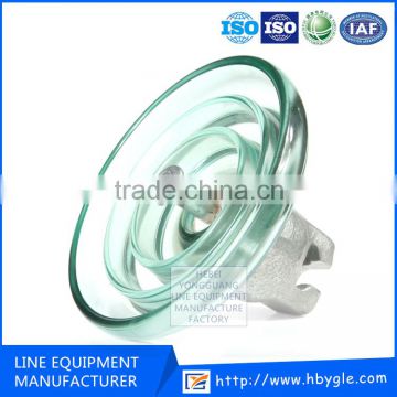 High Voltage Application U40 BP Fog type suspension Toughened glass insulators