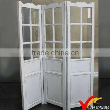 Luckywind vintage solid wood folding screen