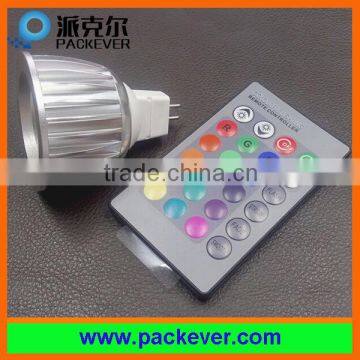 2 years warranty AC DC12V 3W MR16 RGB LED spotlight