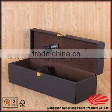Latest Gift Packaging 1 Bottle Strong Orange Wooden Boxes for Wine Buy photo-2