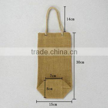 China manufacturer Customized jute shopping bag , Eco Bamboo Handle jute bag