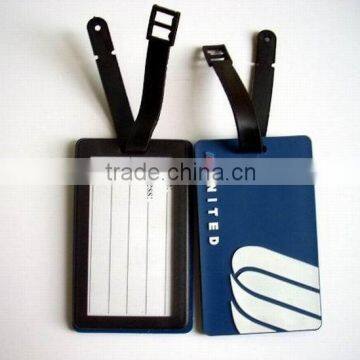 Guangzhou manufacturer soft pvc baggage tag / personalized luggage tag / promotional plastic baggage tags