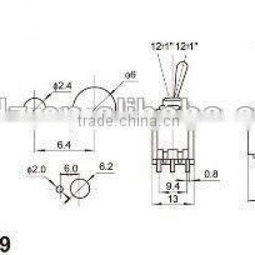 Generator Switch/12V Toggle SwitchWaterproof Reset Switch/generator Switch