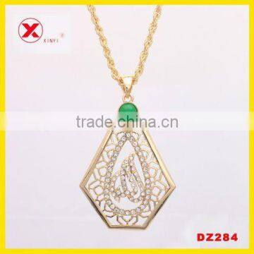 New 18K yellow gold GP necklace&musliam Allah pendant jewelry