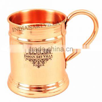 IndianArtVilla Pure Copper Big Moscow Mule Mug Cup 600 ML - Serving Beer Cocktail Wine Bar Hotel Restaurant Tableware Drinkware
