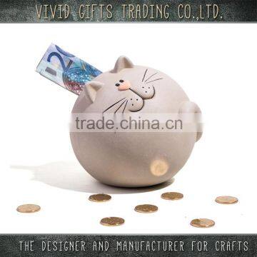 wholesale cute ceramic cat money box for gifts