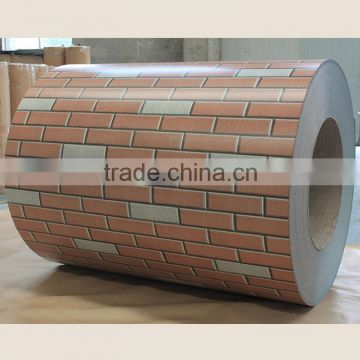 Brick pattren color coated PPGI steel sheet