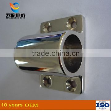 Decorative stainless steel based plate for window pole