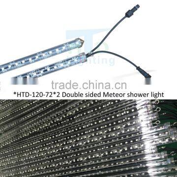 RGB White Color Double Side Bright LED Meteor Rain Light photo-3