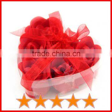 Fancy soap flower gift/decorative flower soap,6pcs soap flower