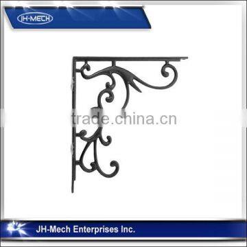 Large Decorative Iron Bracket With Scroll Design