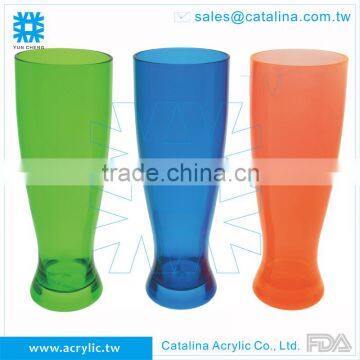 Colorful Acrylic 20oz Transparent Barware Plastic Beer Cup
