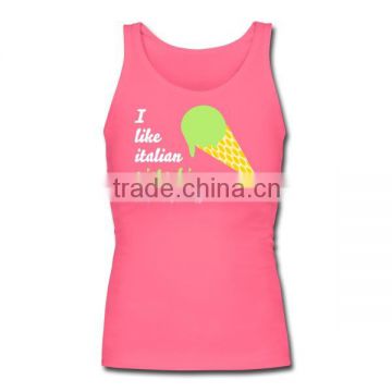 Women Printed Tank top. woman singlet,