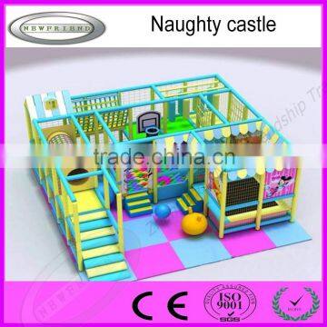 China cheap amusement indoor playground naughty castle for slae