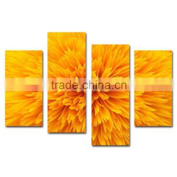 Yellow petals contemporary home decor canvas prints