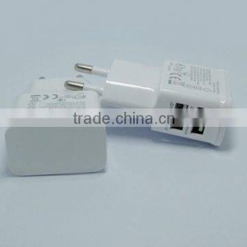 2.1A Dual 2 Ports USB EU USA Wall Charger Adapter for Samsung for IPhone for HTC for MOTO Perfect