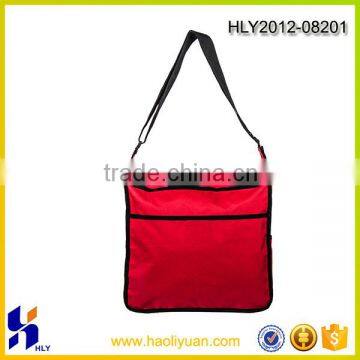 polyester red single shoulder belt messenger bag , shoulder bag man