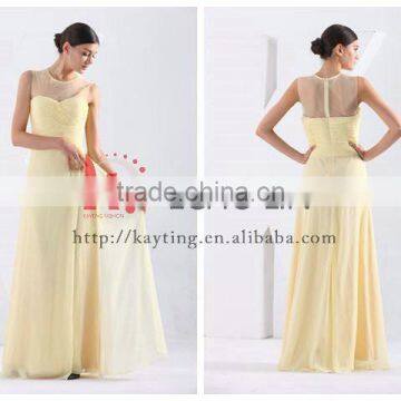 Sexy New Fashion Bridesmaid Gown 2015 Latest Design Sleeveless Vintage Bridesmaid Dresses photo-5